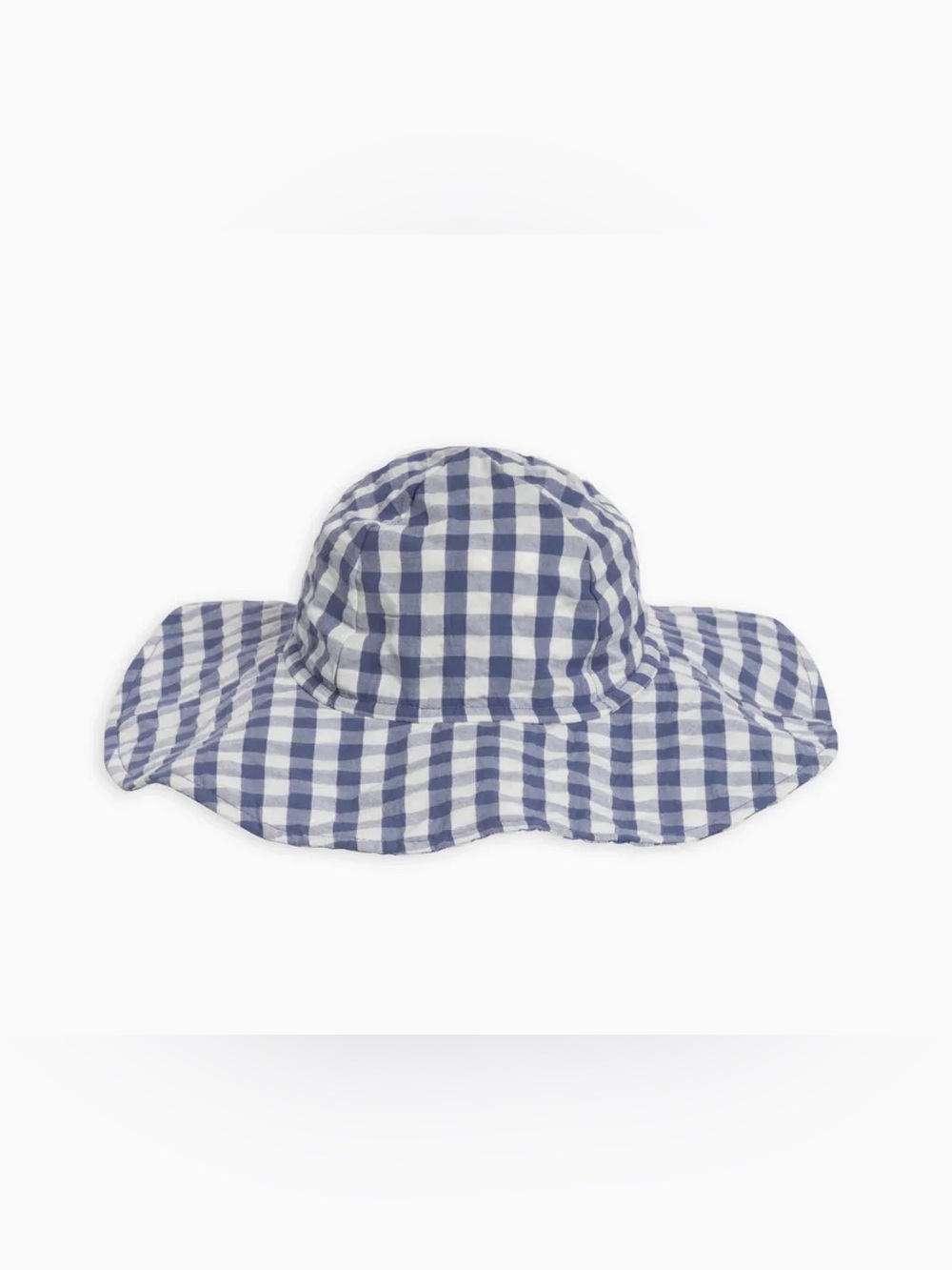 Kids Blue Gingham Sun Hat Size: XL (2-6 years)